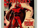 Avengers #57 CGC 7.5 HIGH GRADE Marvel Comic KEY 1st Vision OLD LABEL VINTAGE
