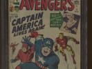 Avengers 4 CGC 3.5| Marvel 1964 | 1st Silver Age Captain America Appearance