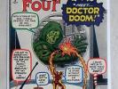 Fantastic Four #5 (Jul 1962, Marvel) VF- WHITE 1ST DR DOOM Incredible Hulk #1 ad