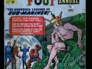 Fantastic Four Annual 1,2,3,4,5 raw 4.0 avg grade, 1963 - 1967 -- 5 BOOK LOT