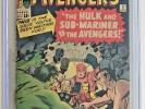 Avengers #3 (Marvel, 1964) Certified CGC 4.5 - 1ST HULK / SUB-MARINER TEAM-UP