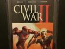 CIVIL WAR II #1 CGC 9.2 NM- 1:100 McNiven Variant, Iron Man, Captain Marvel