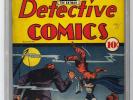 Detective Comics #37 CBCS 7.0 DC Last Issue w/o Robin Golden Age Batman Bob Kane