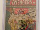 The Avengers #1 (Sep 1963, Marvel) CGC 3.0 Signed by Stan Lee Infinity War
