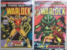 Strange Tales #178 & #180, key Adam Warlock, Gamora issues set. Marvel,Origin