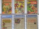 Avengers #1 CGC 3.5, #2 CGC 4.0 #3 CGC 5.5  Origin/1st app. Avengers, Kirby 1963