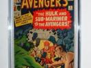 1964 THE AVENGERS ISSUE #3 COMIC BOOK CGC GRADED 5.0 CONDITION
