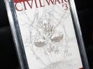 Civil War #3 Turner Sketch Variant Cover - CBCS 9.8 IRON SPIDER-man 1:100