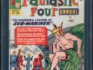 FANTASTIC FOUR ANNUAL #1 "1963" Jack Kirby Art. Early Spider-Man App. PGX VG 4.0