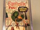 Fantastic Four #5 CGC 4.0 Origin & 1st Dr. Doom,Full page AD for Hulk#1,Kirby