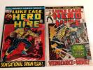 Marvel Comics Group Luke Cage Hero For Hire  # 1 , 2 Diamond Back Origin Issue