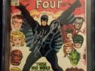 Fantastic Four 46 CGC graded 8.0 signed by Joe Sinnott. First app of Black Bolt.