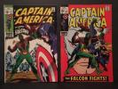 CAPTAIN AMERICA #117 & #118 1st App FALCON Marvel Silver Age 1969