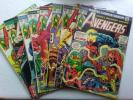 Avengers Lot 9 Total  126-130 136 140 141 145 Klaw Black Panther Iron Man Thor