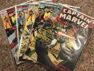 CAPTAIN MARVEL Comic Lot, 5 Issues 7,36,38,39 & 57 (1972 Marvel), F-VF, Thor