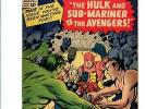 Avengers 3 5.0 VG/FN C/OW pgs Hulk Sub-Mariner Spider-Man cameo $250 CGC it