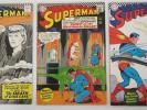 Superman 3 Issue Run 194, 195 & 196 FN- DC Comics Lot