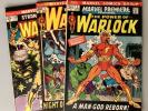 Marvel Bronze Age Key Lot - Marvel Premiere #1, Warlock #1, Strange Tales #178 -
