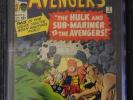 Avengers (1964) #3 CGC 4.5 Conserved - Silver Age 1st Hulk & Sub-Mariner team-up
