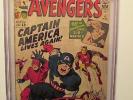 AVENGERS 4 CGC 3.5  (1ST SILVER AGE CAPTAIN AMERICA)(COMBINED SHIP.)