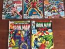 Lot of (5) The Invincible Iron Man Marvel Comics #s 120, 122, 123, 129, 133