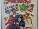 Avengers #4 CGC 6.0 GRR 1966. 1st silver age Captain America