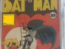 Batman #4 CGC 7.0 Art: Bob Kane Story: Bill Finger 1st Mention of Gotham City