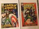 Captain America 117 118 VG- VG+ set 1st and 2nd Falcon Silver Age Keys