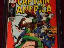 SCARCE CAPTAIN AMERICA #118 1969 9.0 CGC FALCON RED SKULL REDWING STAN LEE STORY