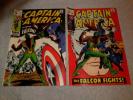 Captain America #117 1st Falcon Appearance & Origin , Captain America #118 1969