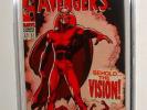 1968 AVENGERS #57 COMIC BOOK 1st VISION SIGNED BY STAN LEE CGC 6.5 CONDITION