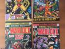 Strange Tales 178, 179, 181, Power of Warlock 1 Marvel 1970s