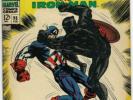 TALES OF SUSPENSE #98 - CAPTAIN AMERICA VS BLACK PANTHER Marvel Comics 1968