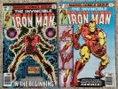 The Invincible Iron Man #122 and 126 VF to NM range Marvel Comics 1979
