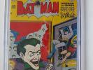 Batman #55 CGC 8.0 White Pages Huge Joker Cover DC 1949 Golden Age   
