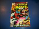 Captain Marvel #57 Bronze age Thor Battle Cover VF+ Gem Wow