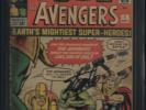 Avengers #1 1963 3.0 1st App Avengers SS Stan Lee Signature CGC