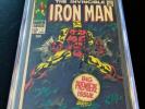 Iron Man #1 CGC 5.0 Marvel 1968 First Solo Issue Famous Avengers Origin Retold