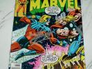 Captain Marvel #57 VF+ 8.5 Unrestored 1978 Thor battle cover - Stan Lee signed
