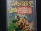 Avengers #3 Vol 1 CGC 7.0 SS Stan Lee: 1st Hulk Sub-Mariner Team-Up Spider-Man
