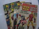 4  Marvel  Tales of Suspense # 59, 94, 96, 98. Iron Man & Captain America