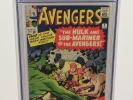 AVENGERS #3 CGC 7.0 KEY (1st HULK & Sub-Mariner team up, HI grade) 1964 Marvel