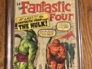 Fantastic Four #12 CGC 5.5 ow/w.  1st Meeting Of Fantastic Four & Hulk