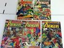 AVENGERS #102,124,126,142,139   1970's Marvel -Vision Thor Iron Man Sentinels