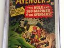 Marvel Comics Avengers #3 CGC: 5.0 Silver Age - Priced below guide 1964 issue