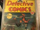 Detective Comics 37 CGC 1.8 Last Solo Batman Pre-Robin Tec