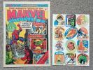 Mighty World Of Marvel #3 UK Weekly with Free Gift Stickers 21st October 1972