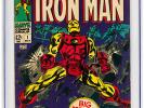 Iron Man #1 CGC 5.0 1968 Avengers Thor Hulk Robert Downey Jr K4 196 cm