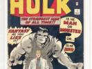 INCREDIBLE HULK 1 CBCS not CGC 8.5 KEY 1962 “Exceptional WHITE Pages”