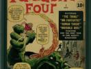 Fantastic Four #1  CGC 7.0 Mole Man 1st App (1961) OLD LABEL